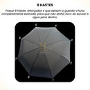 Guarda Chuva Automático Grande Reforçado Contra Vento Impermeável 102 cm De Diâmetro Linha Premium