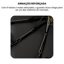 Guarda Chuva Automático Grande Reforçado Contra Vento Impermeável 102 cm De Diâmetro Linha Premium
