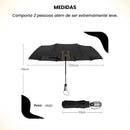 Guarda Chuva Automático Grande Reforçado Contra Vento Impermeável 102 cm De Diâmetro Linha Premium