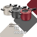 Panela de Pressão 4,5L Antiaderente Com Visor Superior Grande MTA Grafite/Cereja/Baunilha