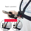 Suporte de peito ajustável para telefones celulares e câmeras GoPro
