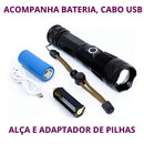 LumenX Pro™ - Lanterna Tática com 10.000 Lúmens